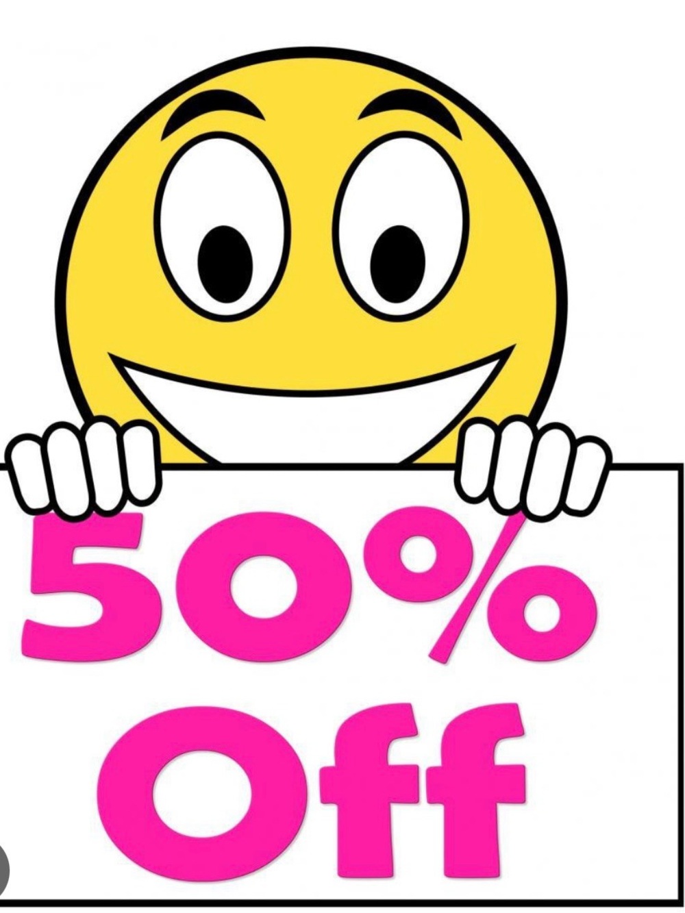 50% off sale
